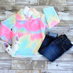 Tie Dye Kids Sherpa